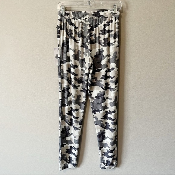 ZYIA Active NEW Gray Camo Lounge Boyfriend Sweat Pants Size Medium Soft Casual - Picture 7 of 10